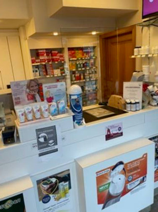 Toonbank van Apotheek Grote Heide